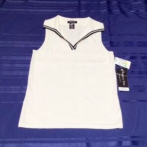 NWT Chapter One Size PS Sleeveless Tank Sweater Top Shirt